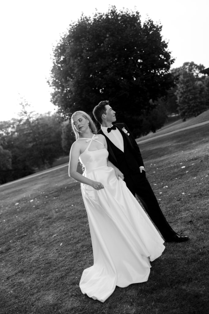 wedding photos on St. Mary's golf course in Ontario