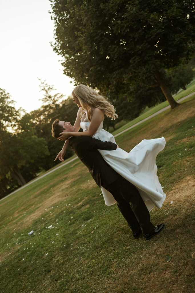 candid wedding photo